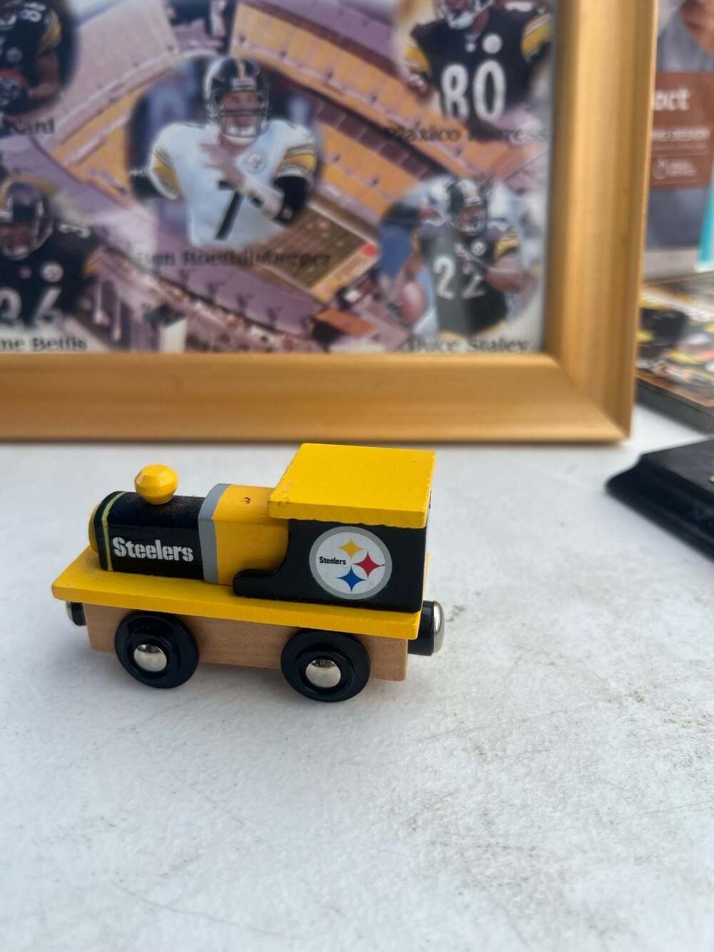 MasterPieces NFL Pittsburgh Steelers Wooden Toy Train Engine